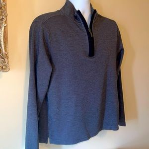 Robert Barakett Heather Gray Quarter-Zip Pullover